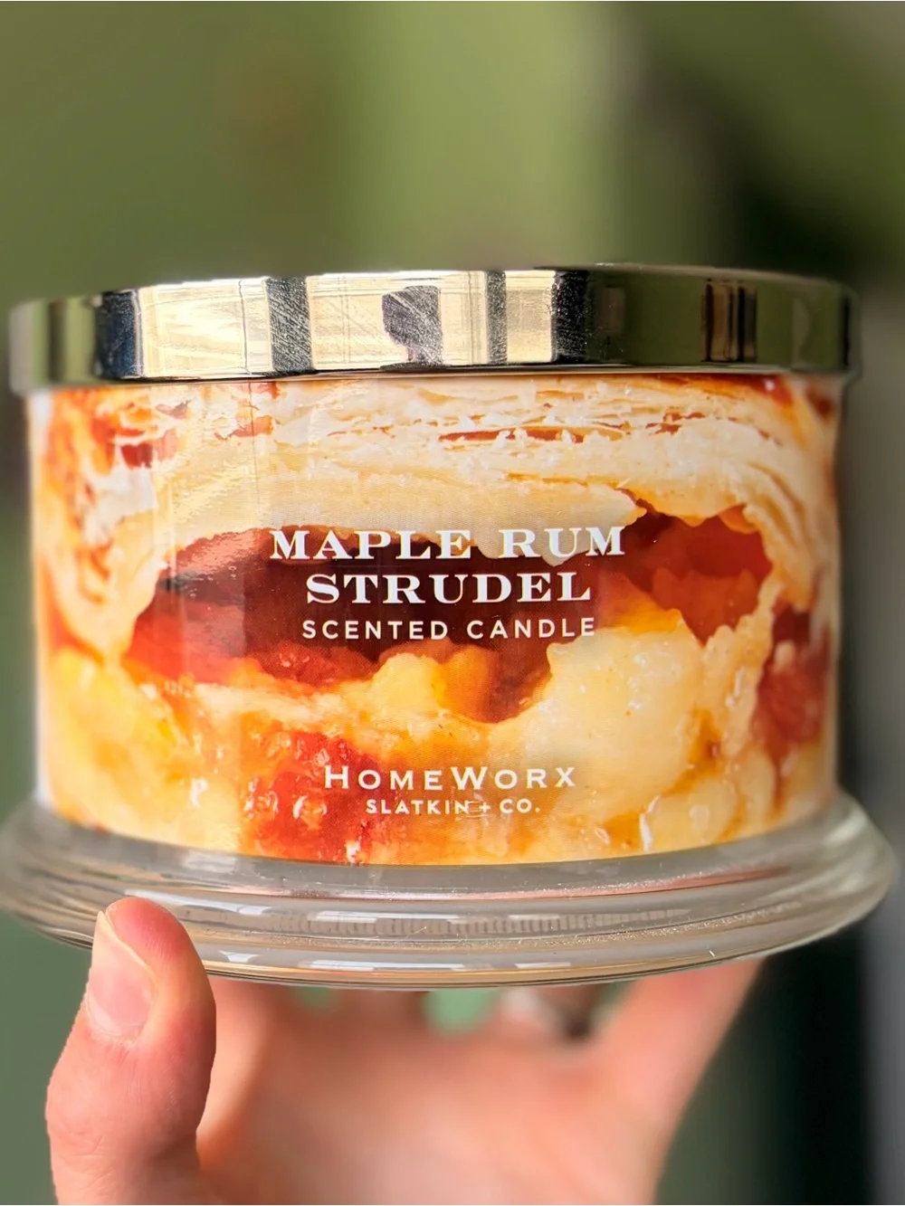 HomeWorx Maple Rum Strudel Scented Candle - Orange Cream